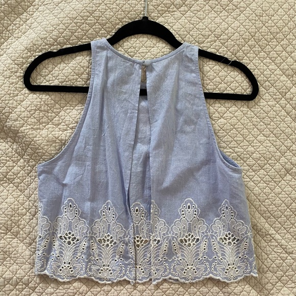 Asos Backless Chambray Top - Picture 3 of 3